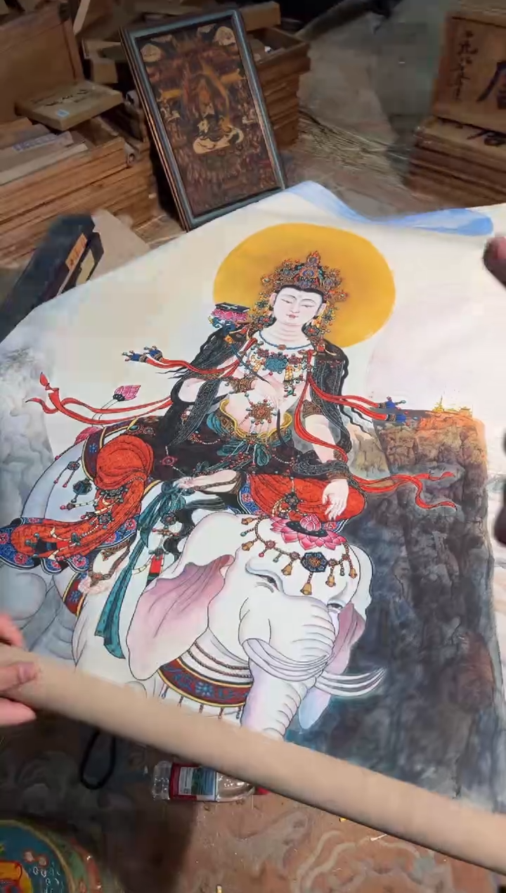 卷轴画卷轴画奥奥的唐卡