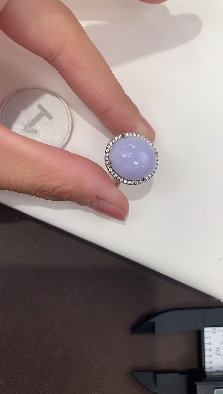 颈饰银S925镶嵌翡翠天然缅甸A货翡翠