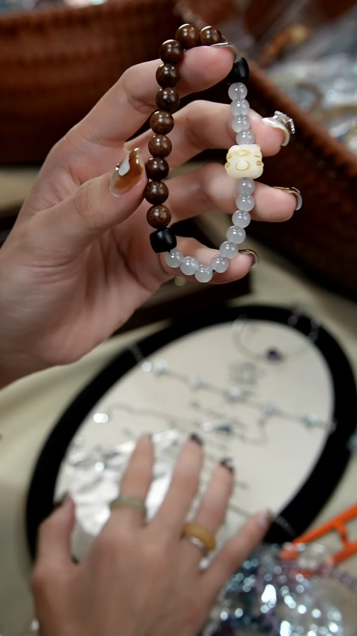 白玉菩提手串孤品手串-默认微瑕