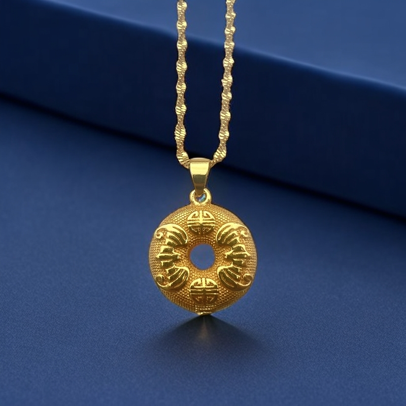 【兰兰专属】精美国潮合金平安扣吊坠 DZ61319 赠合金链