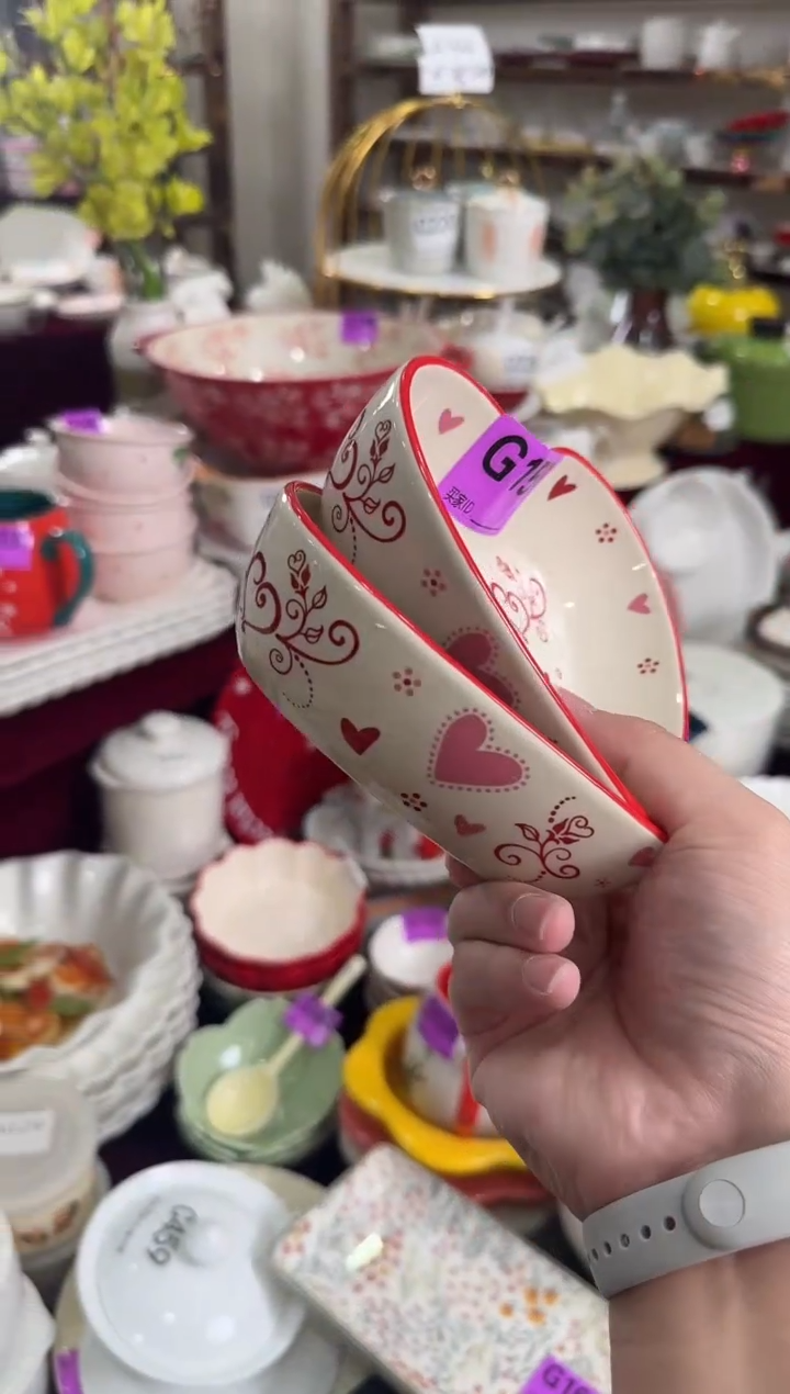 摆件陶C158-2个 陶瓷餐具库存微瑕