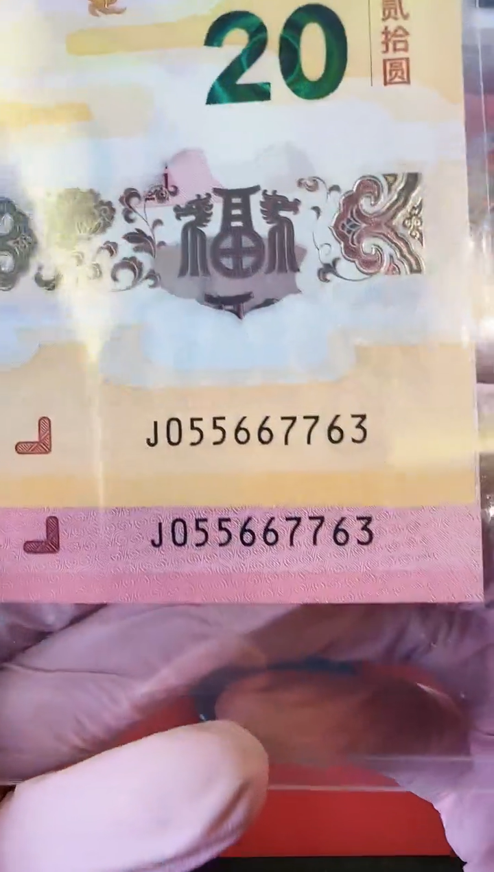 【闪购商品】塑料2025蛇钞全同号055667763裸