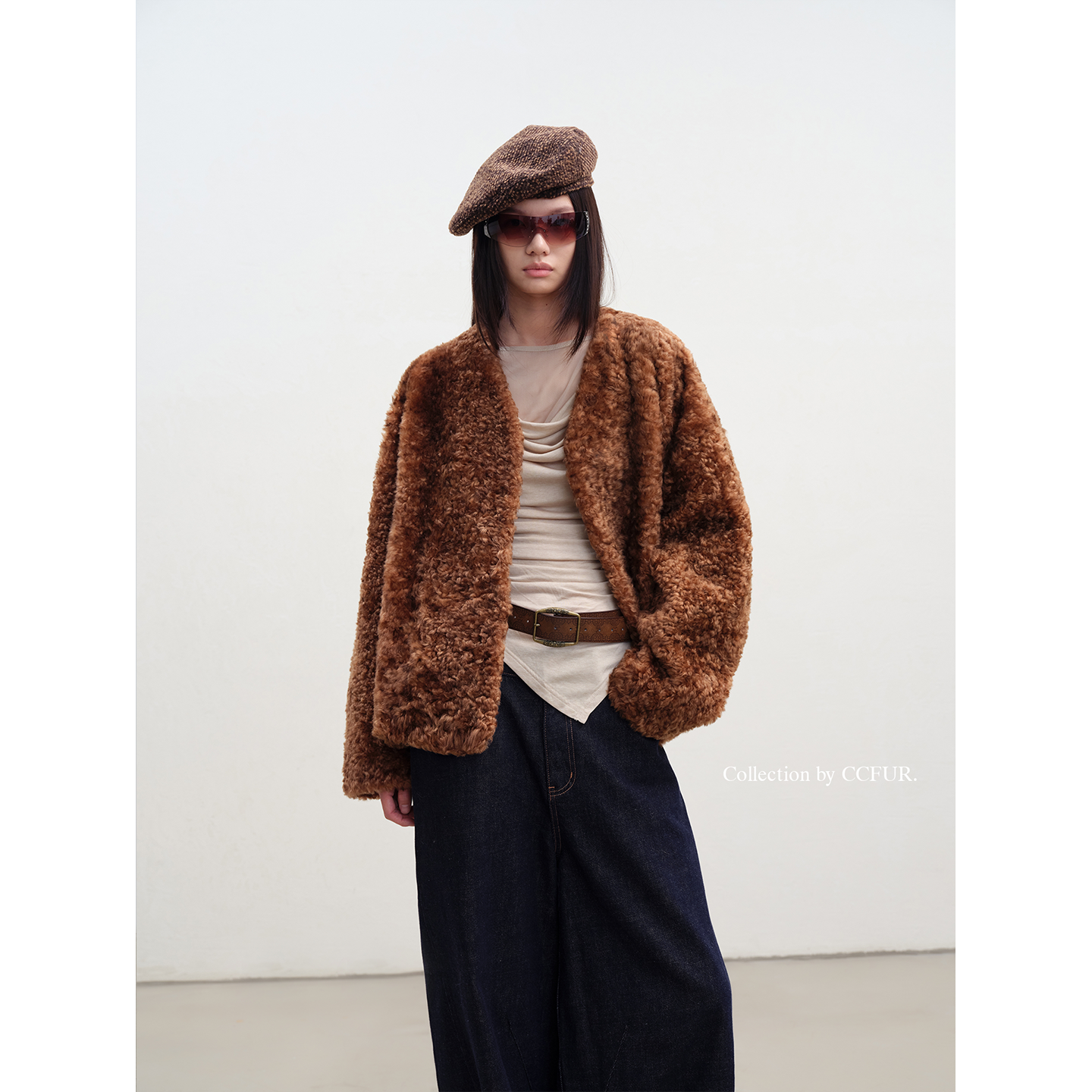 CC皮草 CCFUR CCFURS 进口小美利奴皮毛一体 静影浮光 S1254