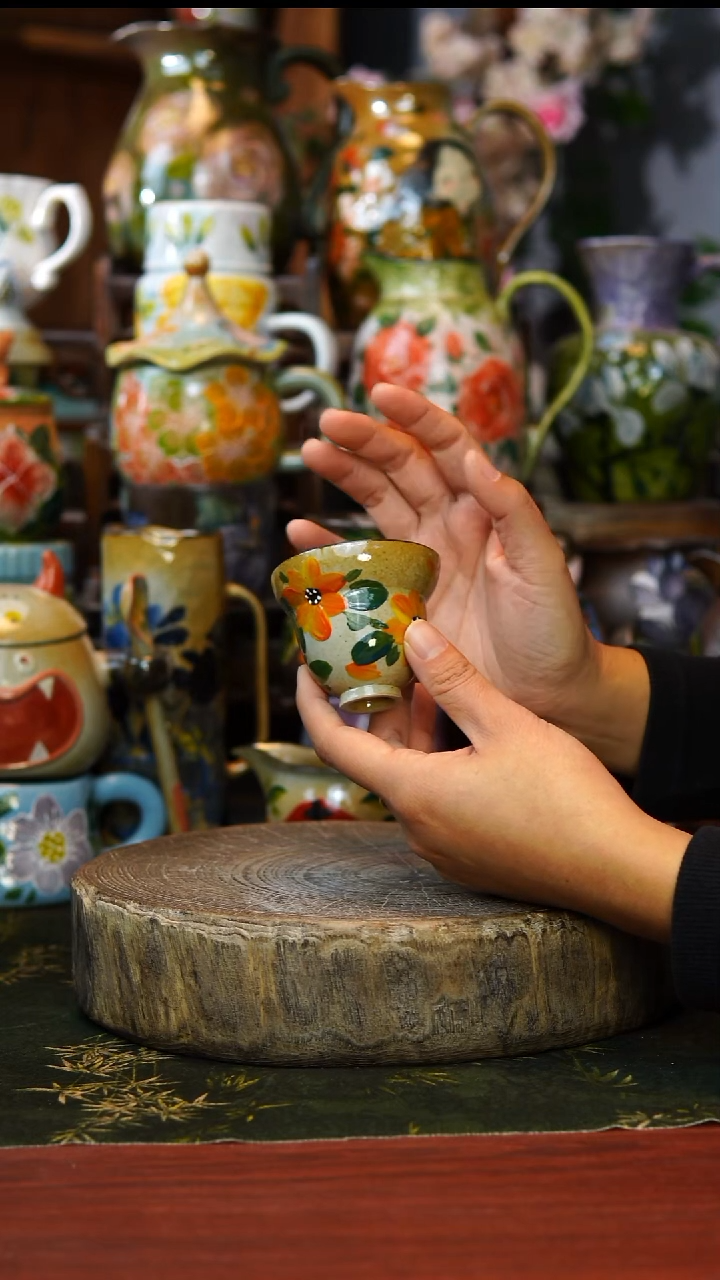 陶瓷12景德镇手工手绘釉下彩陶瓷