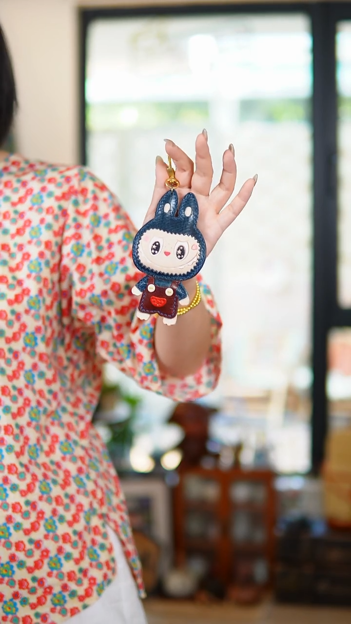 牛皮不退换！深蓝色labubu