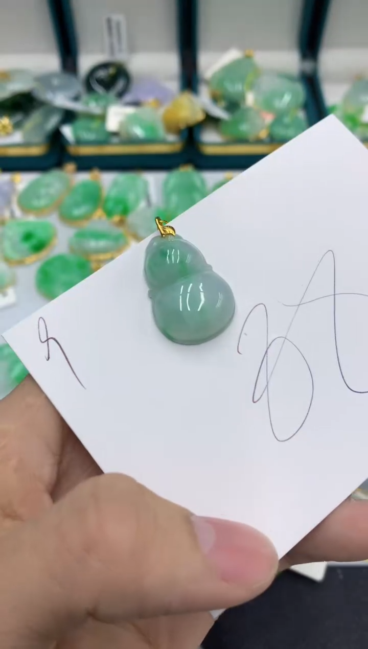 【闪购商品】翡翠颈饰18K金镶嵌号链接11111