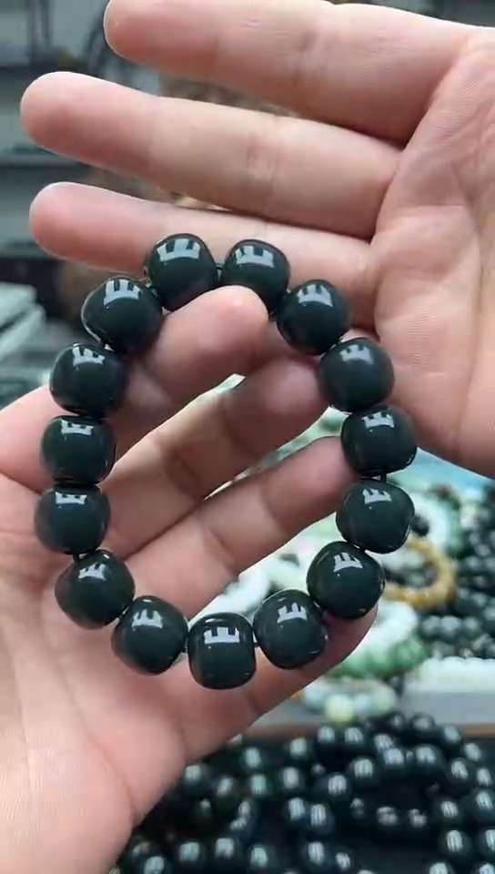 未镶嵌手串和田玉纯天然新疆塔县塔青蓝调16老型