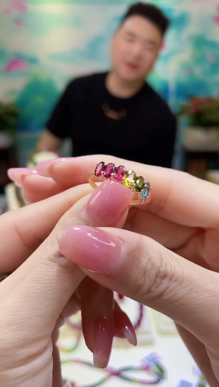 【闪购商品】碧玺手链18K金镶嵌@@MJ50220002