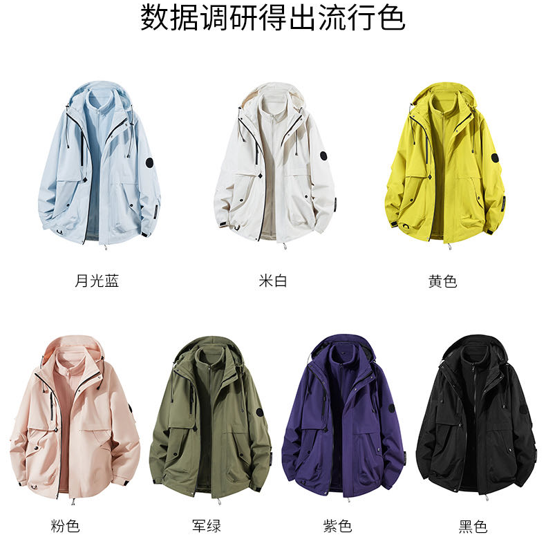 冬季防风男女同款三合一冲锋衣