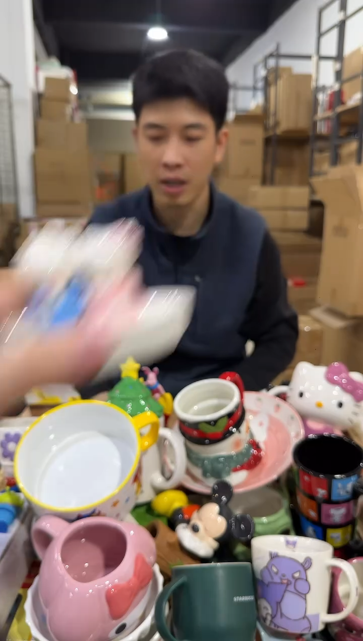 瓷片原盒结婚kt猫首饰盘