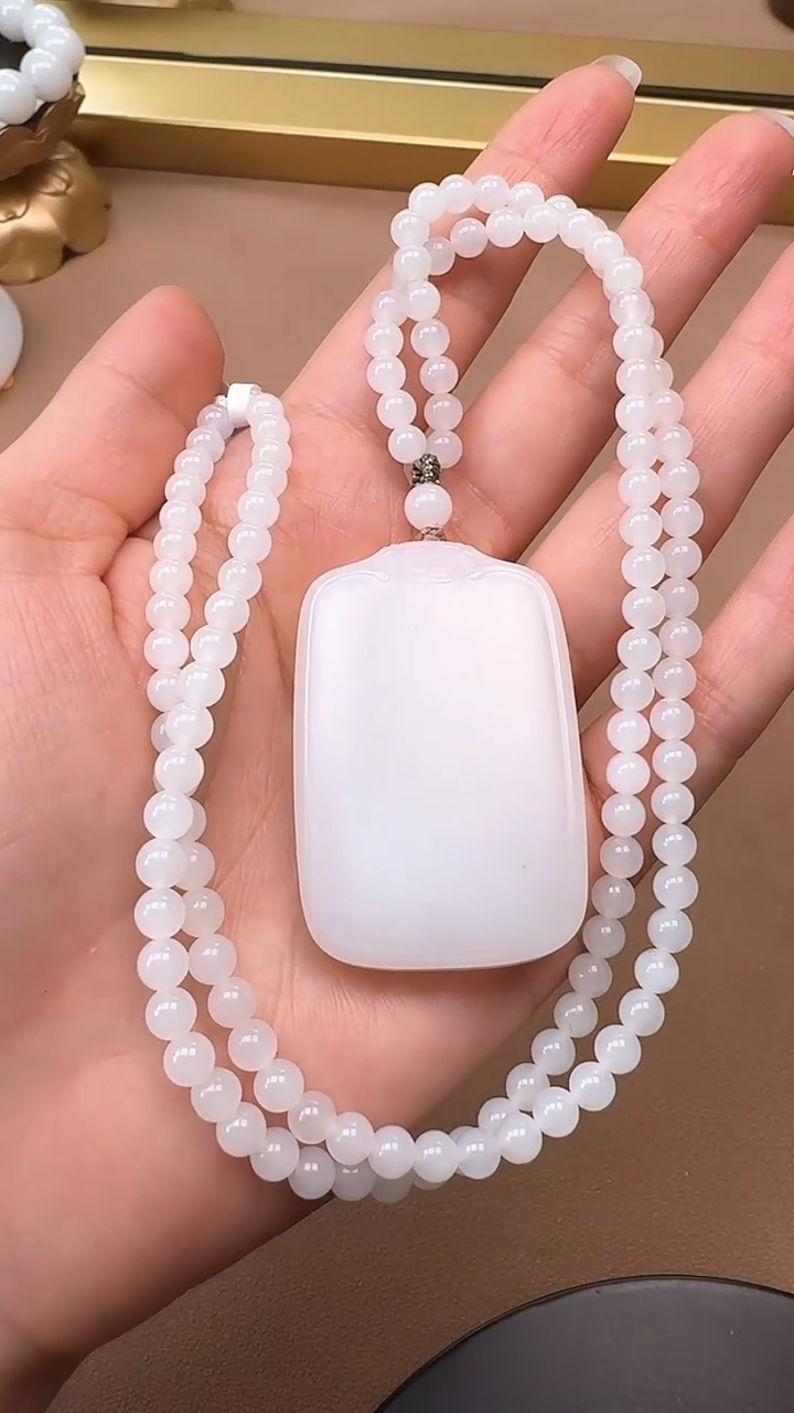 【闪购商品】和田玉吊坠未镶嵌1452平安牌