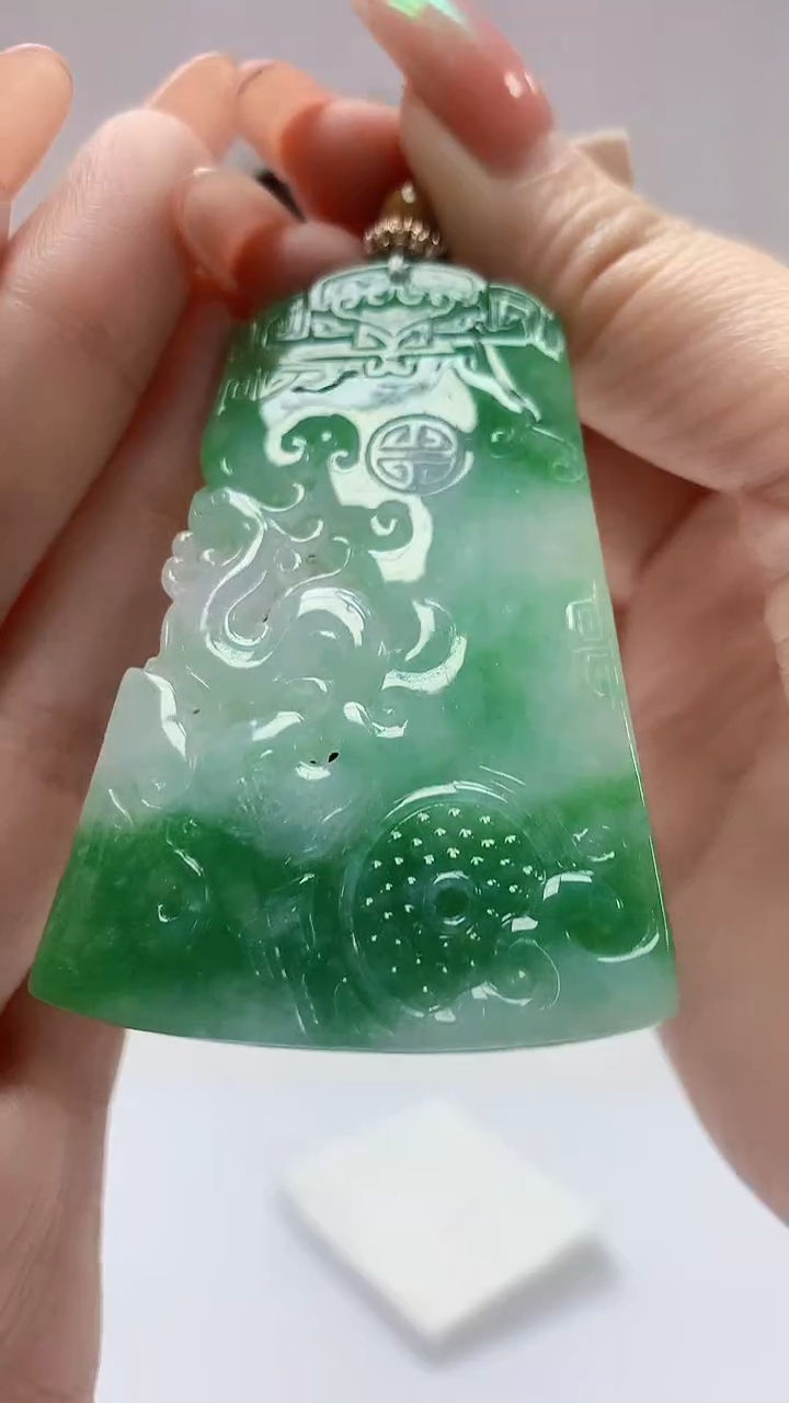 【闪购商品】定制翡翠未镶嵌0405DD-毛货挂件161