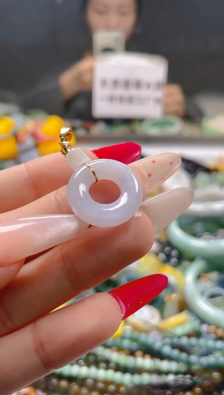 【闪购商品】翡翠颈饰未镶嵌/K/翡翠A货一图一物