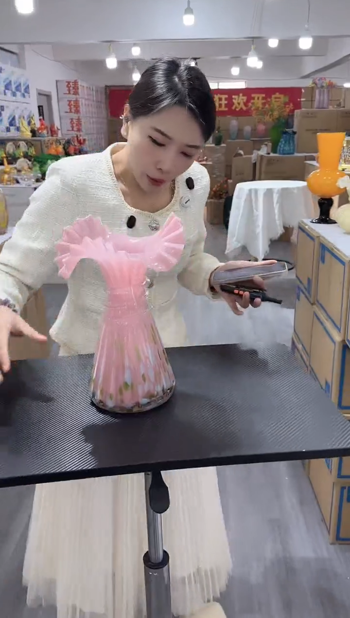 【闪购商品】琉璃瑞鸿花器早Y-6