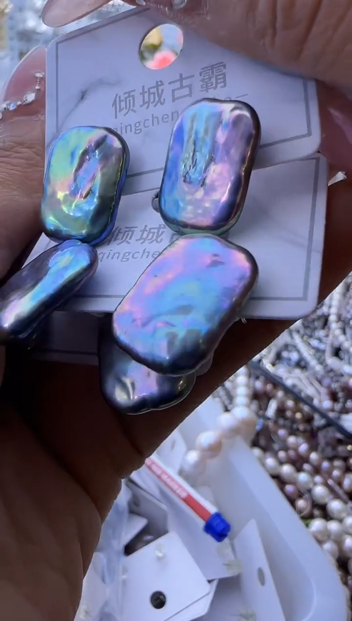 【闪购商品】淡水珍珠耳饰银S925镶嵌958耳饰