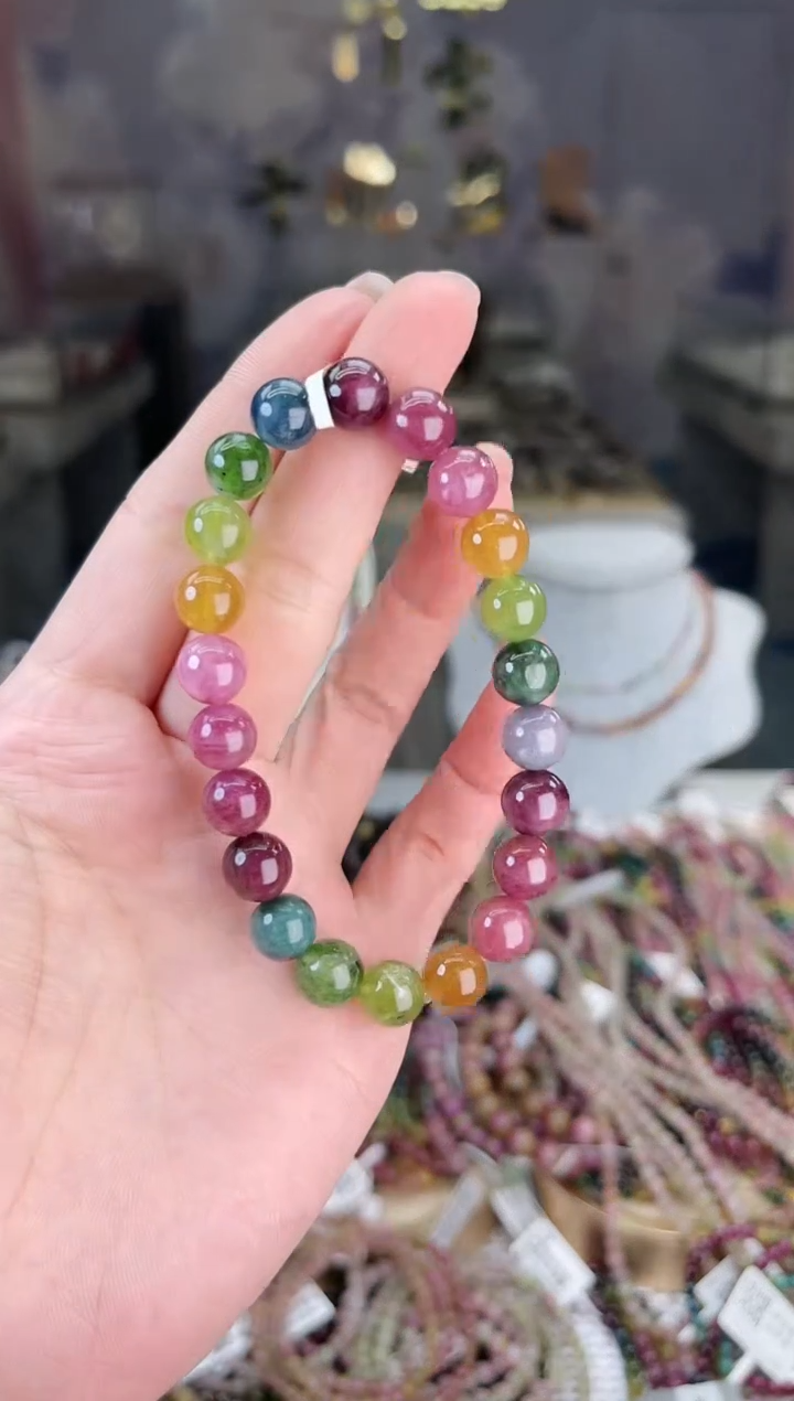 【闪购商品】碧玺/未镶嵌J8mm+碧玺单圈多样性发货