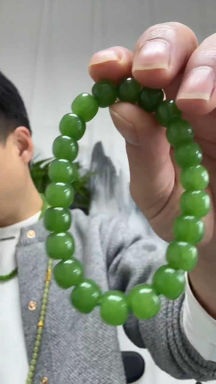 未镶嵌手串和田玉009老型10