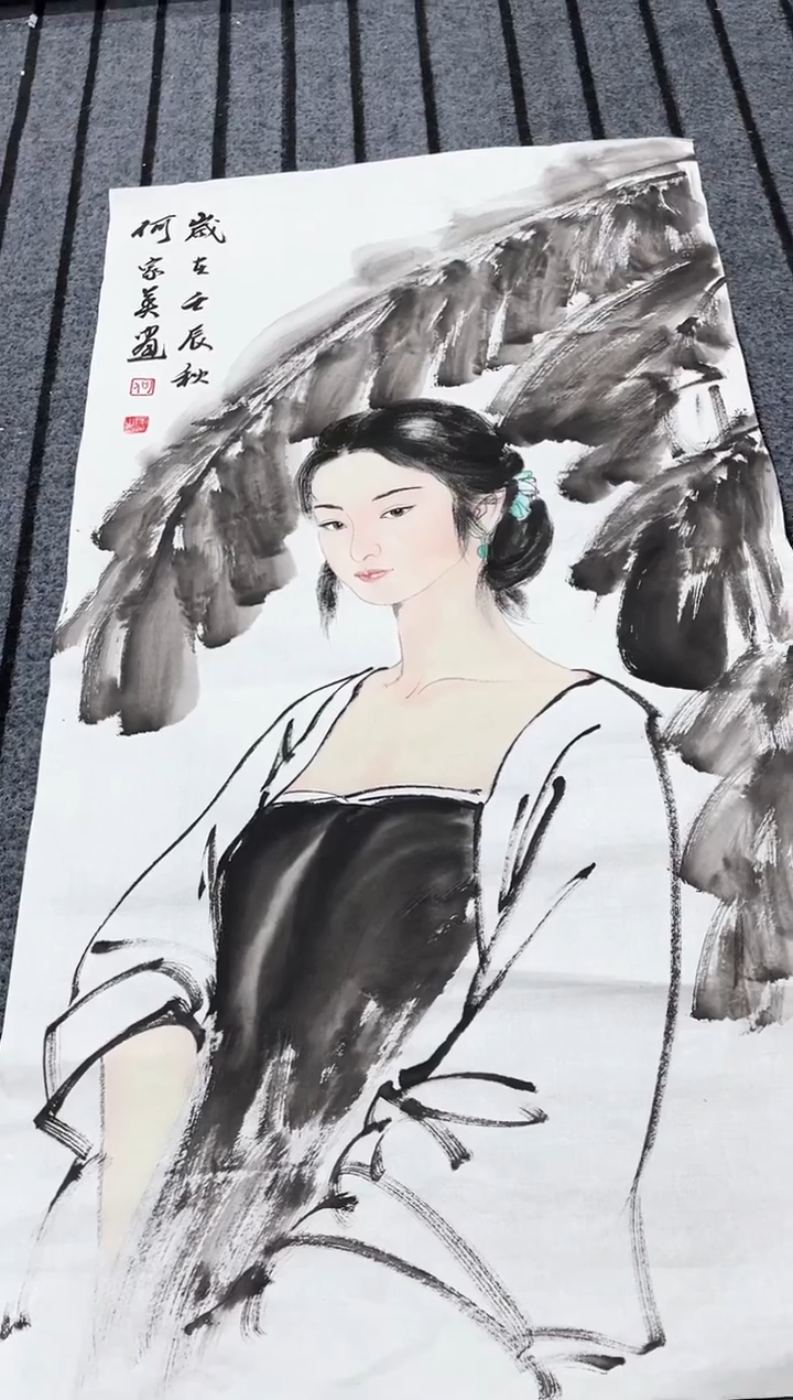 精品国画人物作品