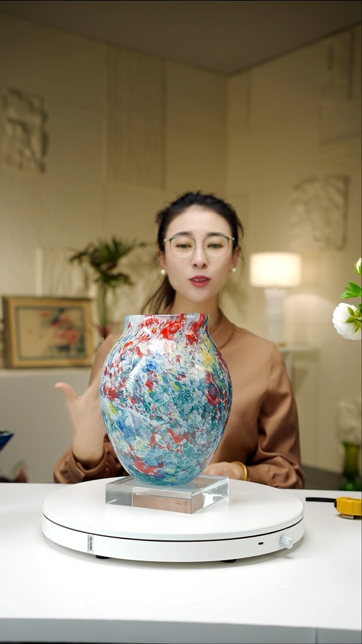 手工艺品琉璃莫奈设计款花瓶