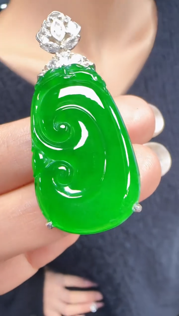 未镶嵌定制翡翠翡翠吊坠103