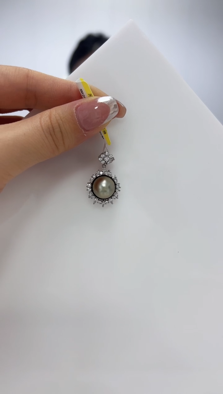 【闪购商品】海水珍珠DA银S925镶嵌吊坠 V3324