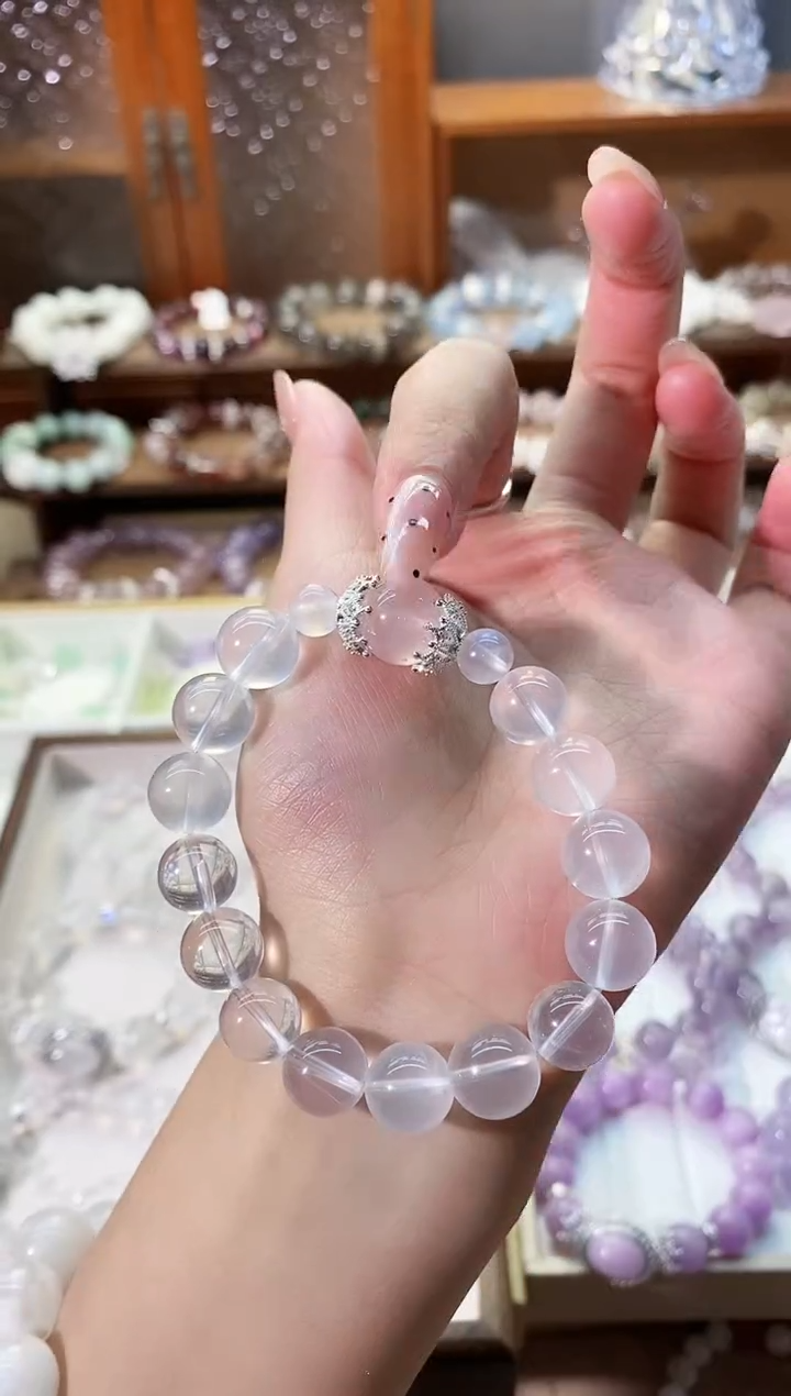【闪购商品】水晶项链未镶嵌奶白晶手串