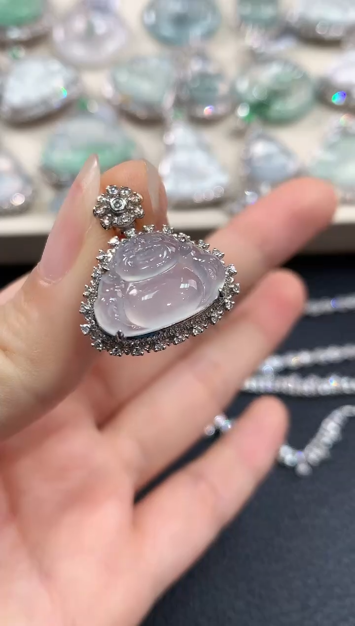 【闪购商品】翡翠颈饰18K金镶嵌B43   多样性一件发货