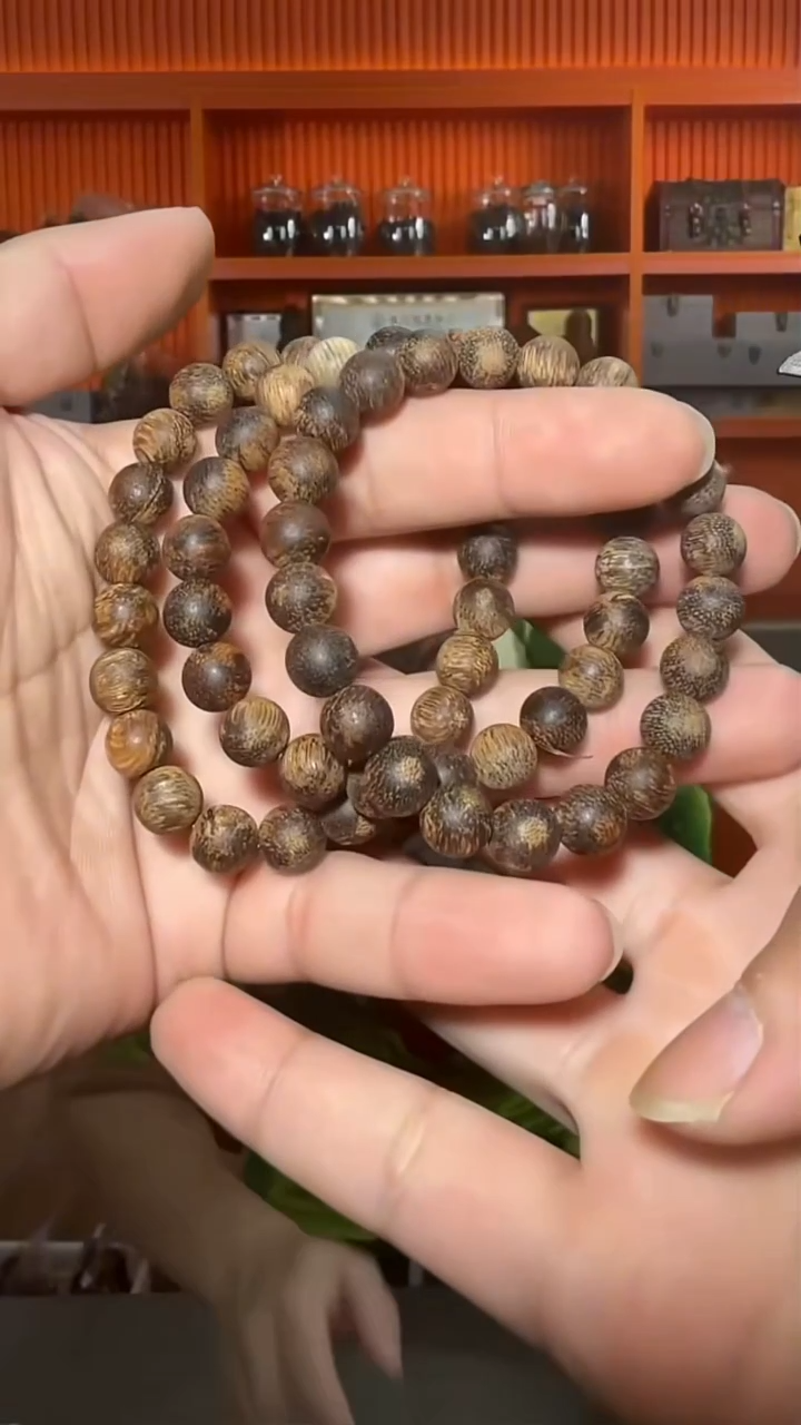 沉香手串194号沉水单圈0.9多样性发一