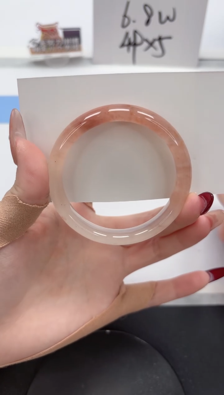 【闪购商品】石英质玉手镯未镶嵌A140-54.8