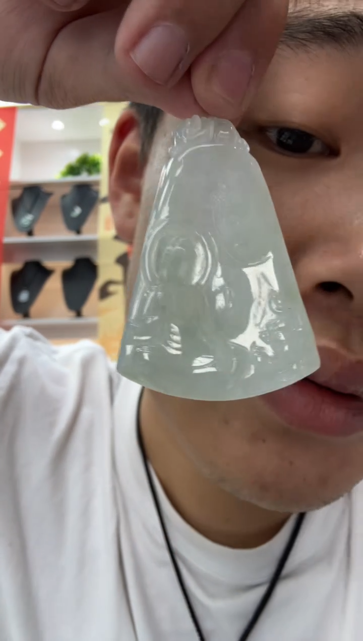 【闪购商品】翡翠颈饰未镶嵌天然翡翠A货孤品一件