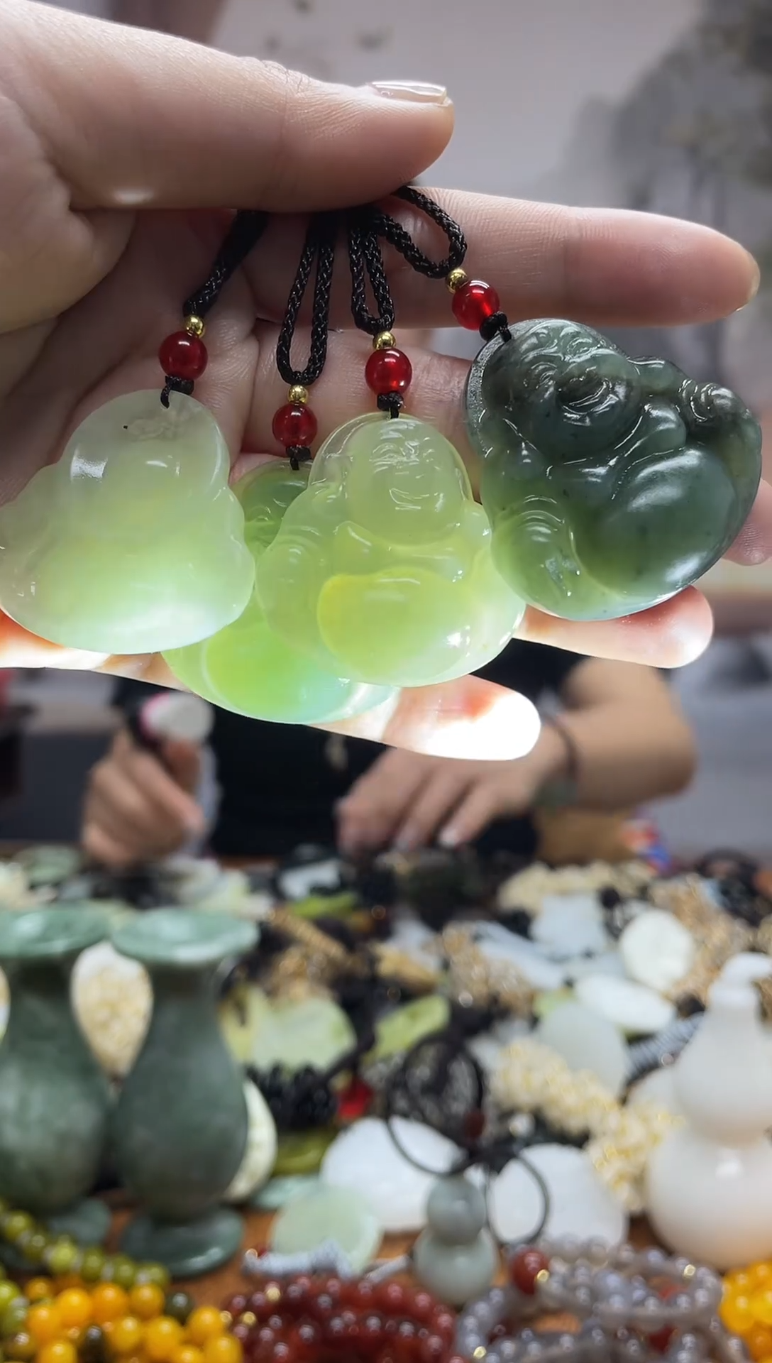 未镶嵌岫玉吊坠多样性发货拍一发一