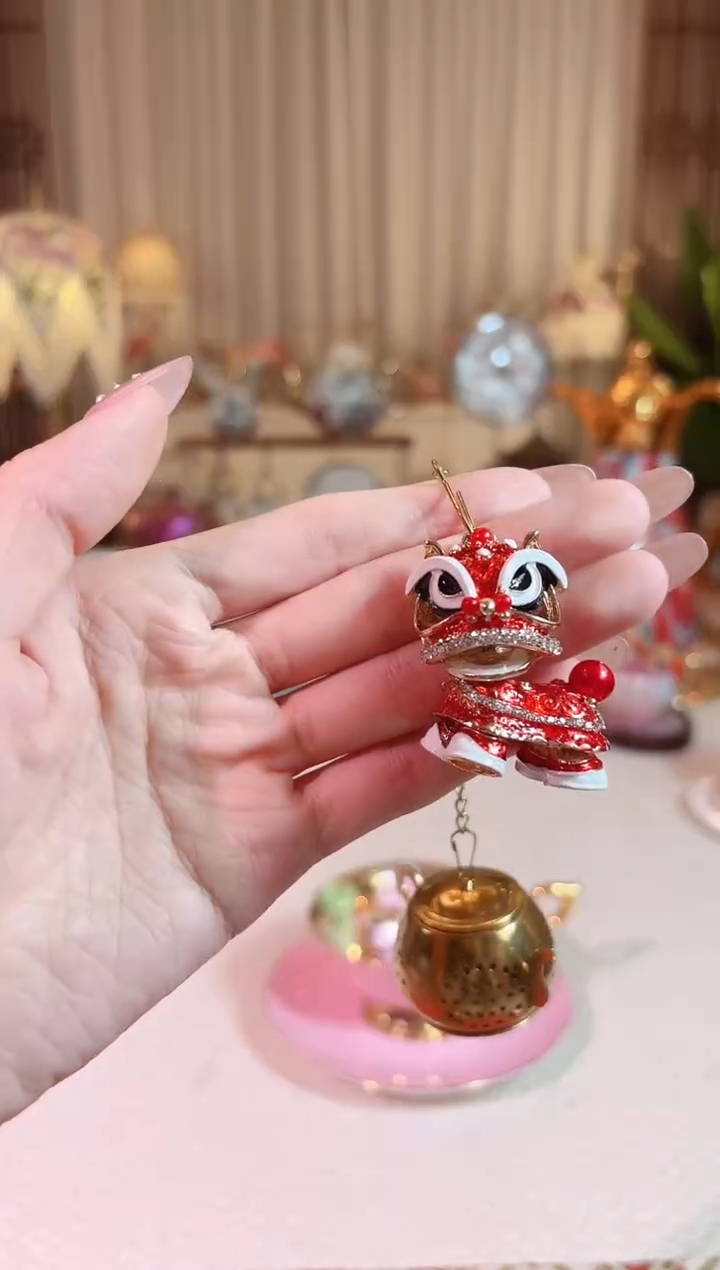 【闪购商品】瓷舞狮茶滤