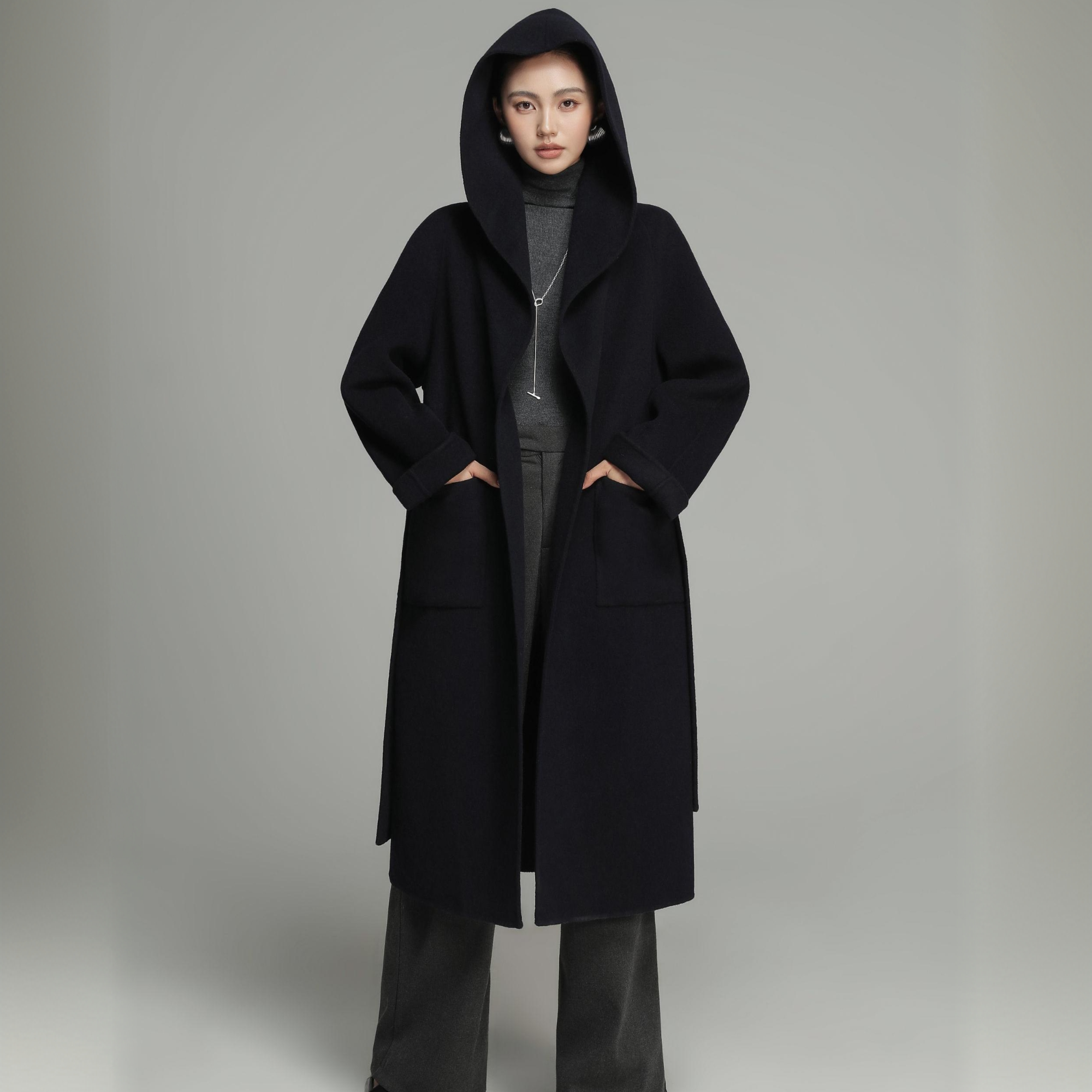 2025年新款气质轻奢羊毛大衣百搭毛呢外套时尚大衣女秋冬高级感女