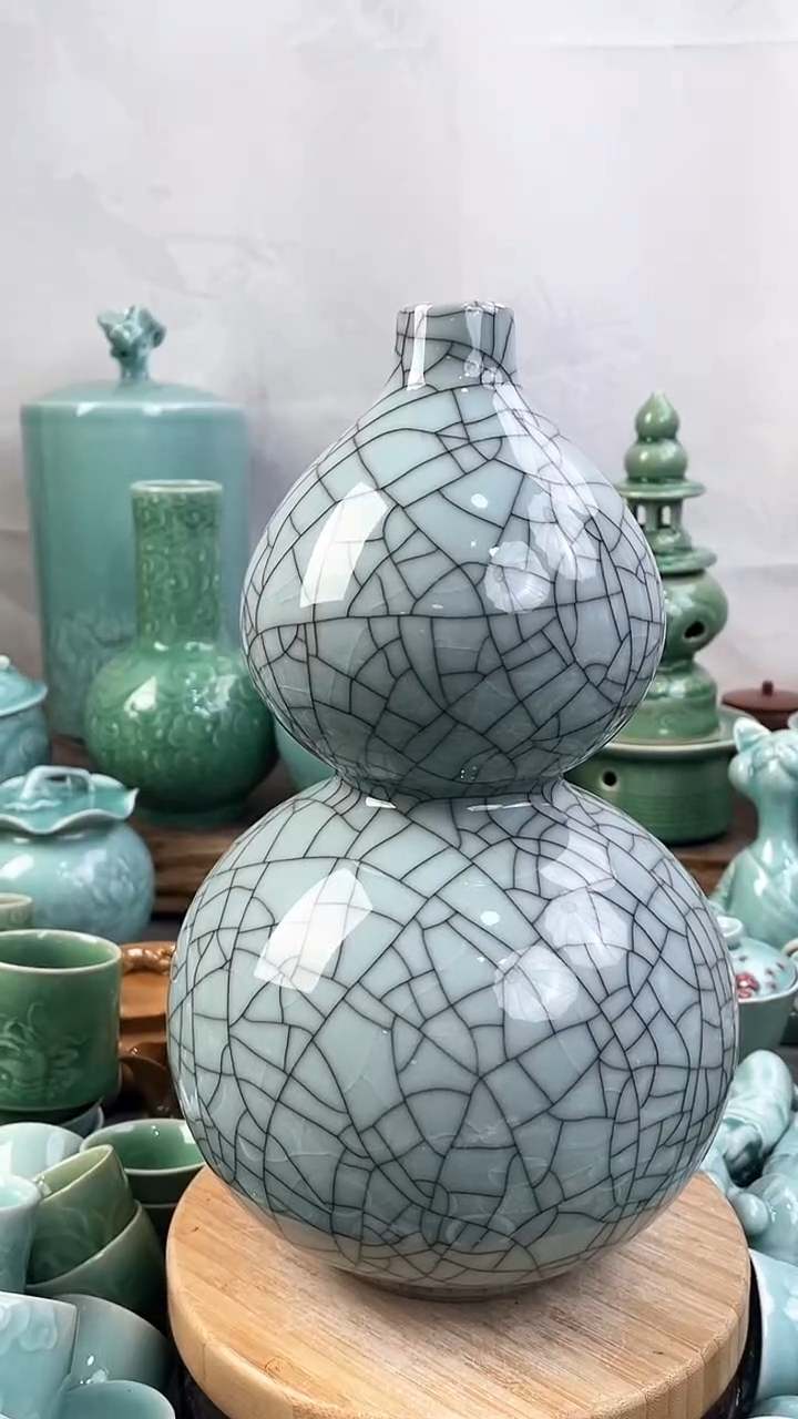 纯手工 特价福利 微瑕 慧仙青瓷