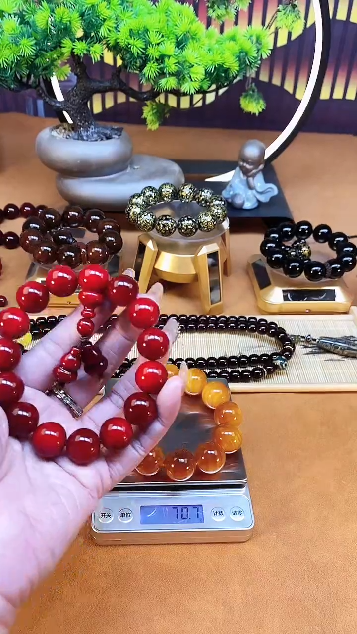 【闪购商品】贝壳杉（血龙木）手串/手链红油血龙木16