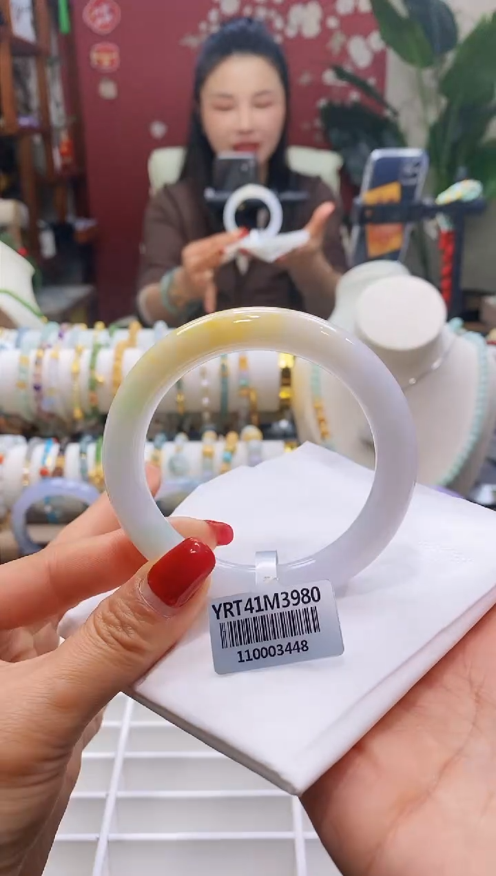 【闪购商品】翡翠手镯未镶嵌124黄翡5658/10.3*9.8