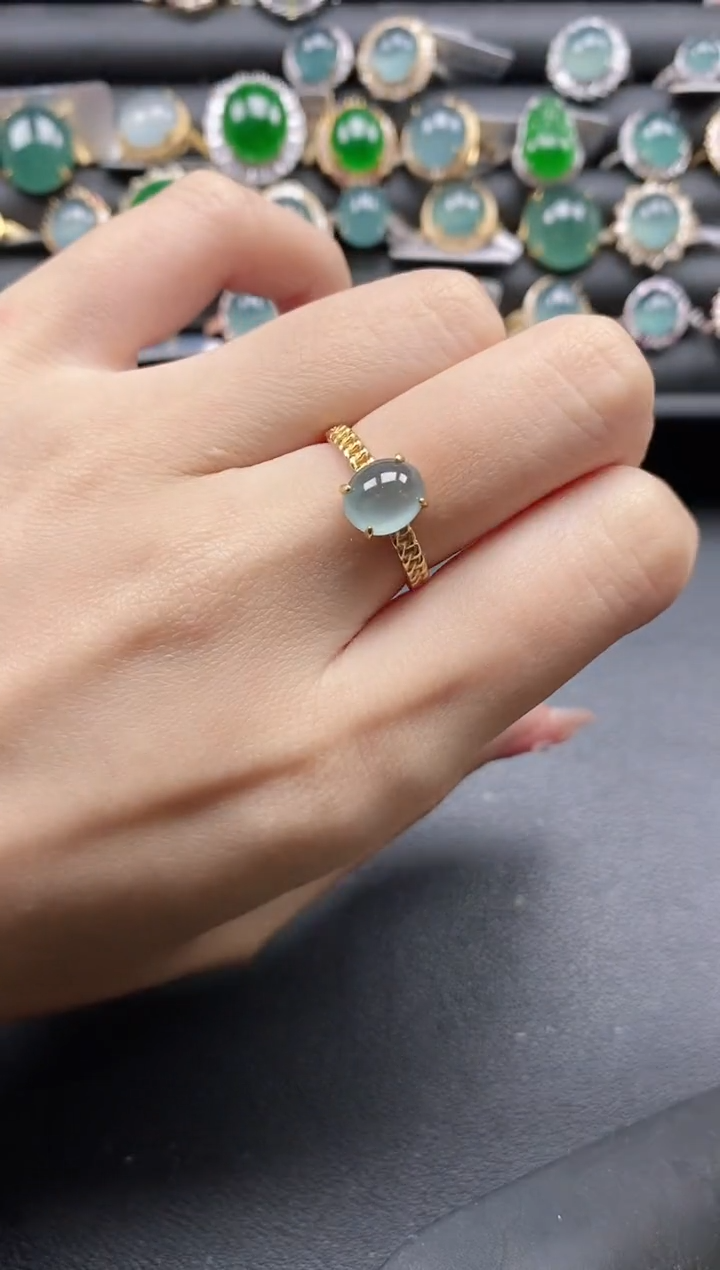 【闪购商品】翡翠戒指银S925镶嵌1111