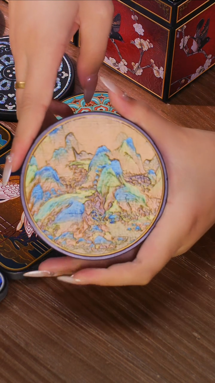 壹藏贰宝千里江山杯垫一片