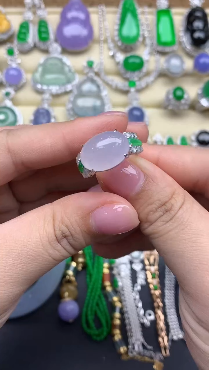 【闪购商品】翡翠戒指18K金镶嵌478-中国好珍宝