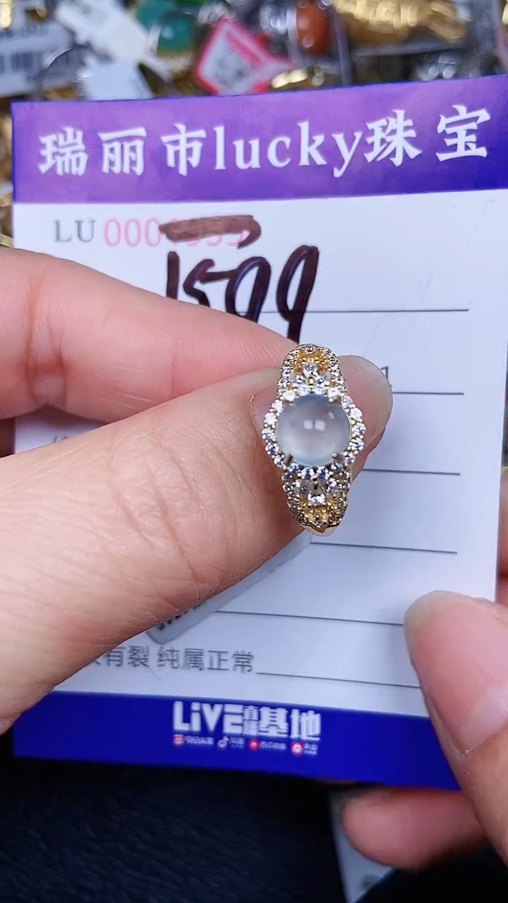 颈饰银S925镶嵌翡翠1599