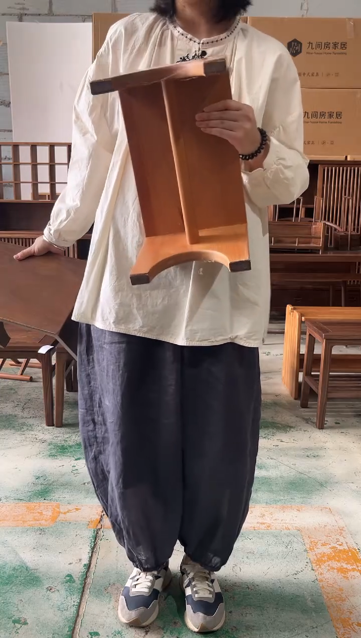 木（非红木类）樱桃木山丘凳
