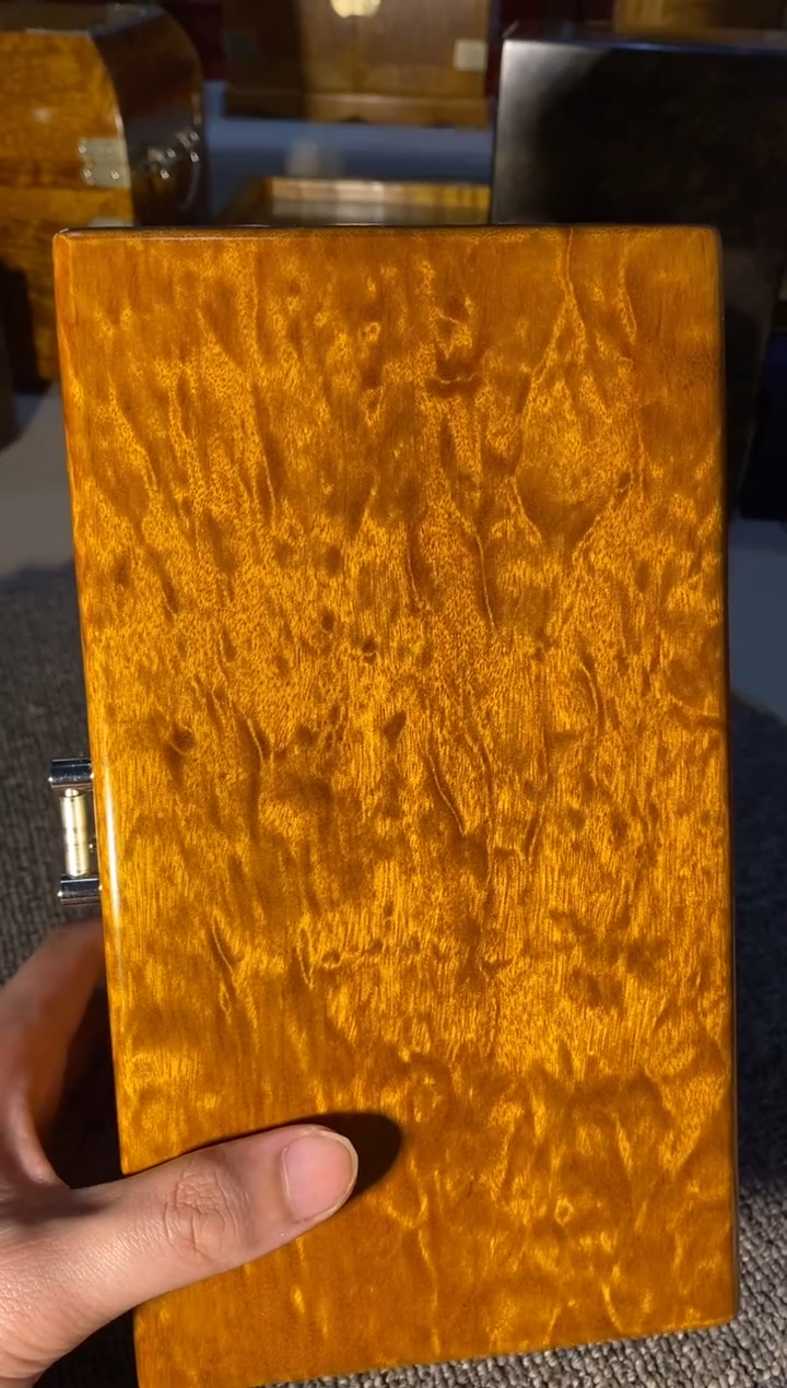 【闪购商品】金丝楠木艺金丝楠首饰盒F6