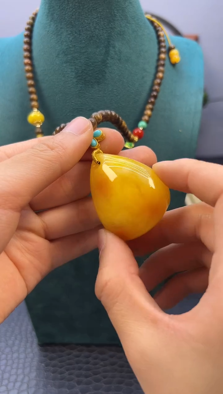 【闪购商品】蜜蜡耳饰14K金镶嵌XXXXXXX