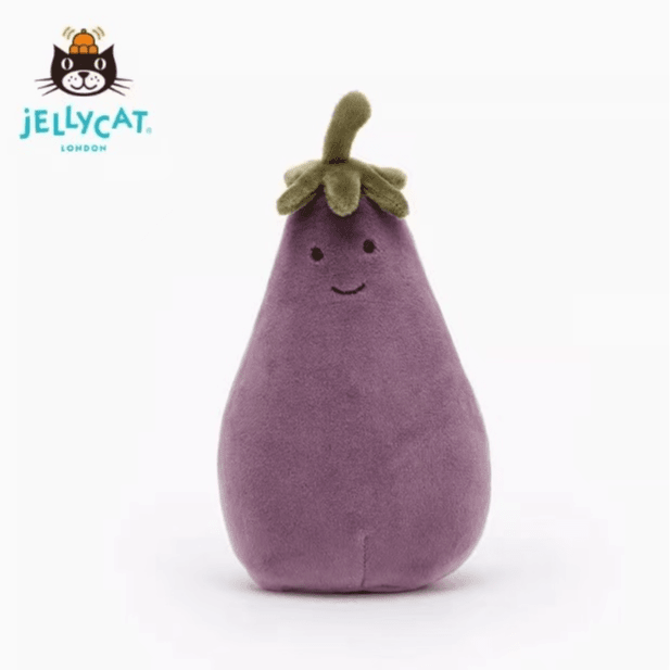 英国正品jellycat可爱茄子玩偶毛绒玩具陪伴玩偶公仔表白送礼女友