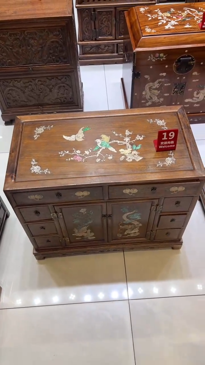 【闪购商品】木龙凤呈祥 收纳柜