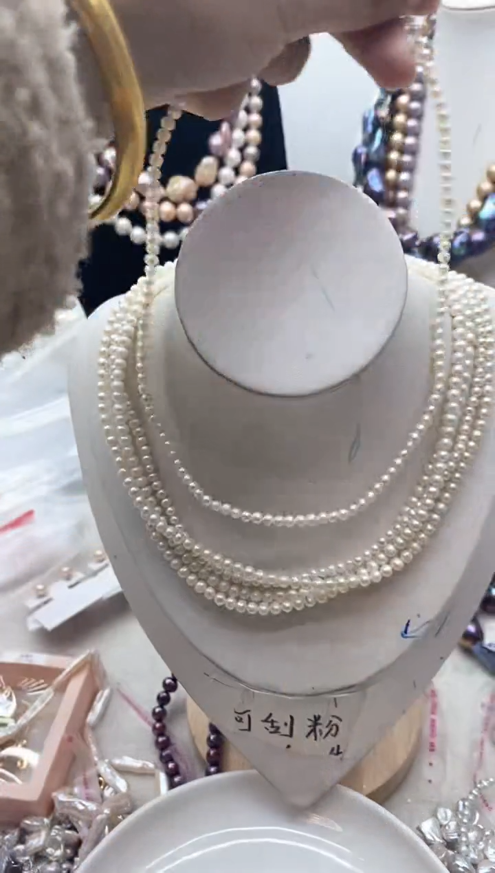 【闪购商品】淡水珍珠颈饰钛钢149