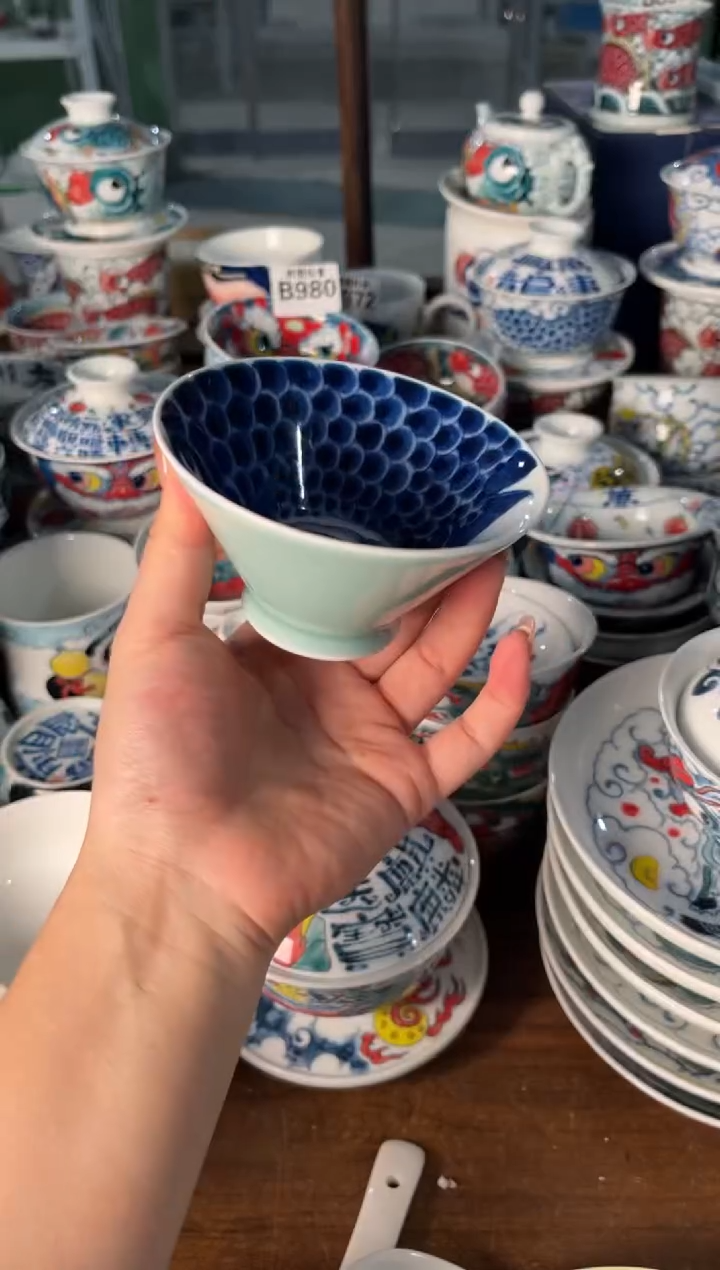 昨明手绘斗笠杯（清仓价格）