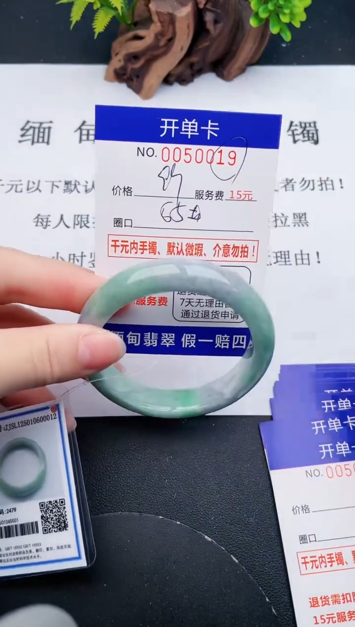 【闪购商品】翡翠手镯未镶嵌19天然翡翠A货