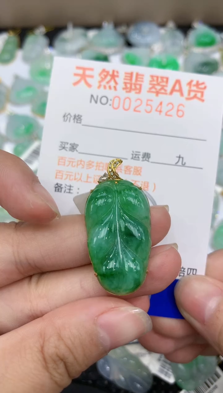 【闪购商品】翡翠颈饰18K金镶嵌11111111111