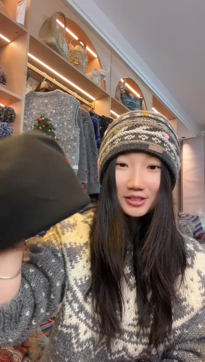 羊毛美利奴灰色冷帽